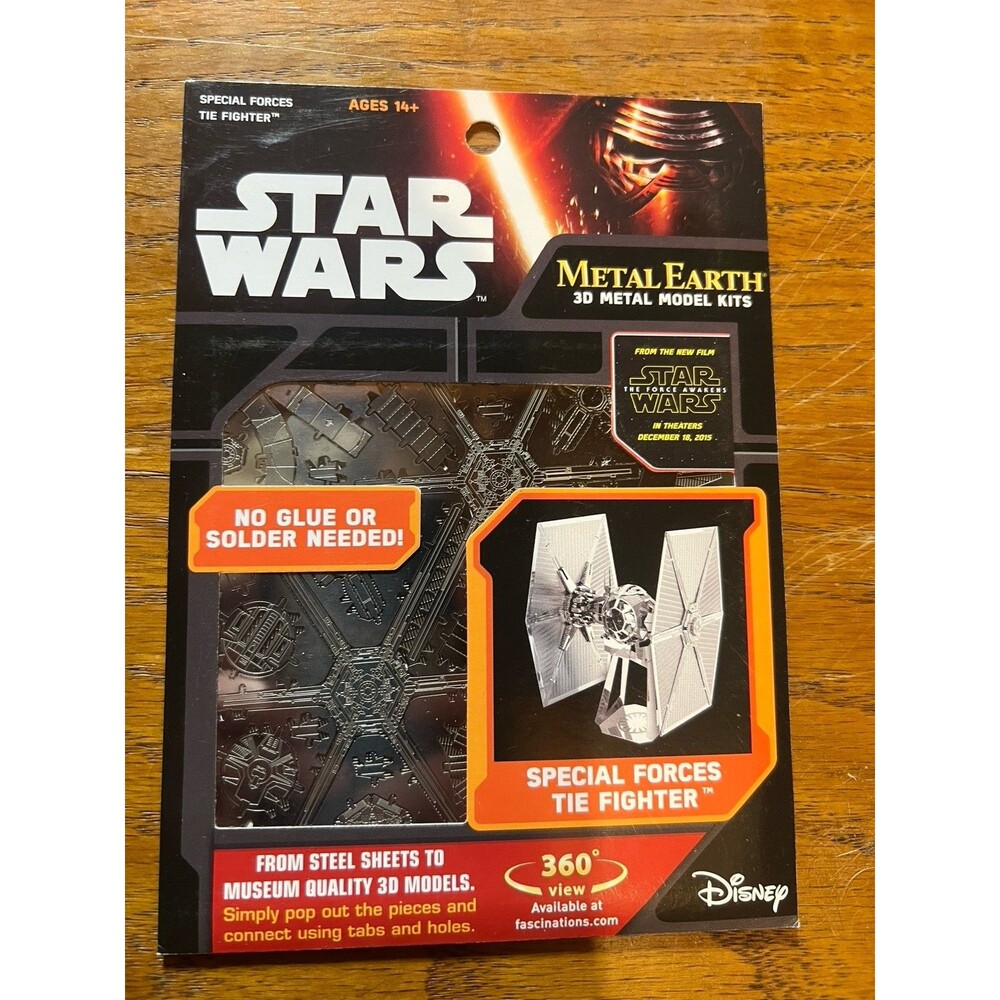 Fascinations Metal Earth 3D Model Kit Star Wars Darth Vader's Tie Fighter